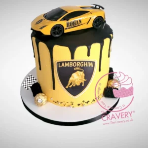 Lambo Cakes by The Cravery, luxury supercar-themed cake handcrafted at our cake shop in Northfield.