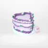 Lavender and Purple Heart Cake – A beautifully crafted vintage-themed cake, perfect for weddings and anniversaries in Birmingham.