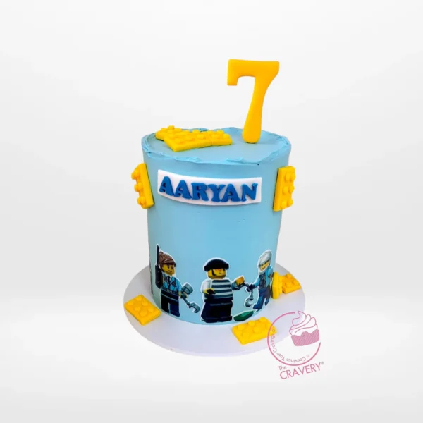 LEGO Theme Cake – A fun and creative cake designed for LEGO enthusiasts in Birmingham.
