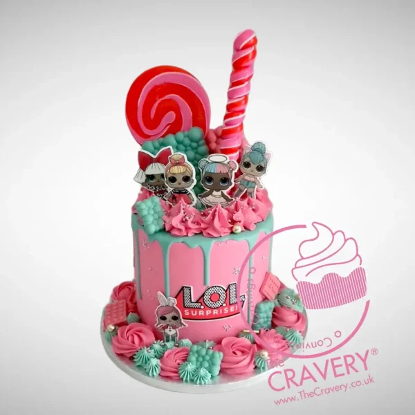 LOL Cakes with playful doll prints, cake shop Smethwick