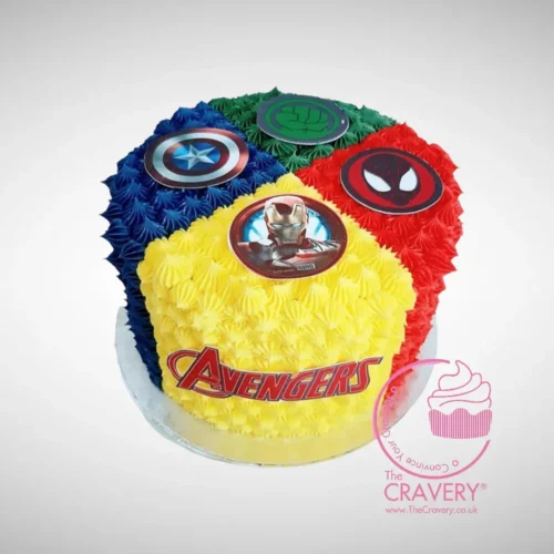 Marvel Birthday Cake from Cravery’s cake delivery Birmingham