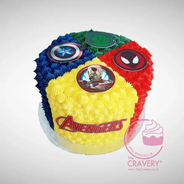 Marvel Birthday Cake from Cravery’s cake delivery Birmingham
