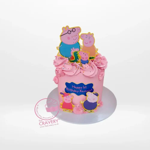 PeppaPig Cake by The Cravery, handcrafted children’s cake from expert cake makers in Birmingham.
