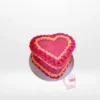 Pink Cake Heart – A romantic cake with soft pink frosting, perfect for celebrations in Birmingham.