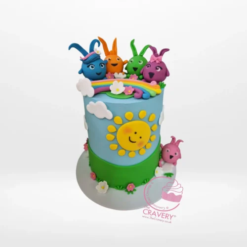 Rainbow Design Cake by The Cravery – vibrant handcrafted buttercream celebration cake from our cake shop in Northfield.