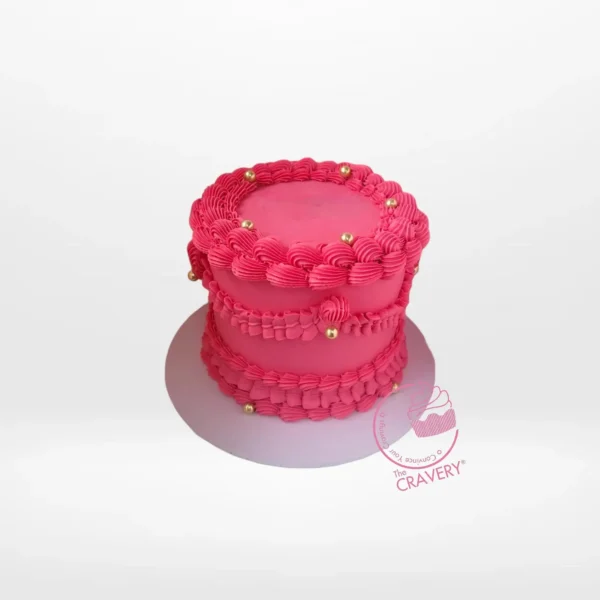 Vintage Cake Designs by The Cravery, handcrafted elegant cakes available for birthday cakes in Sutton Coldfield.