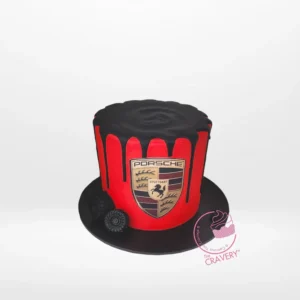 Porsche Birthday Cake by The Cravery, luxury car-themed handcrafted design available at our cake shop in Shirley.