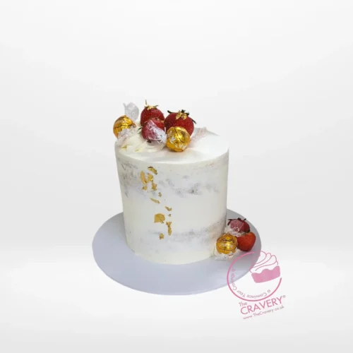 SemiNaked Cake by The Cravery, elegant rustic wedding cake handcrafted in Birmingham.