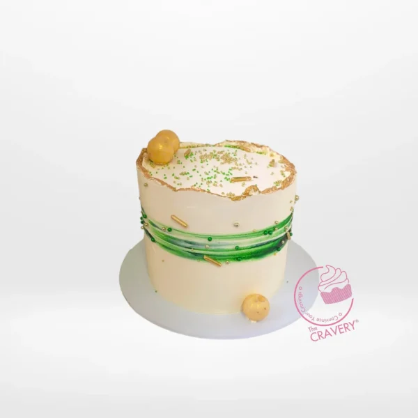 Basic Birthday Cake by The Cravery, simple handcrafted cake design for birthday cakes in Sutton Coldfield.