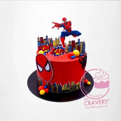 Spiderman Cake from Cravery’s best bakery Birmingham