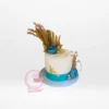 Teal Cake by The Cravery, elegant handcrafted design by expert cake artist in Solihull.