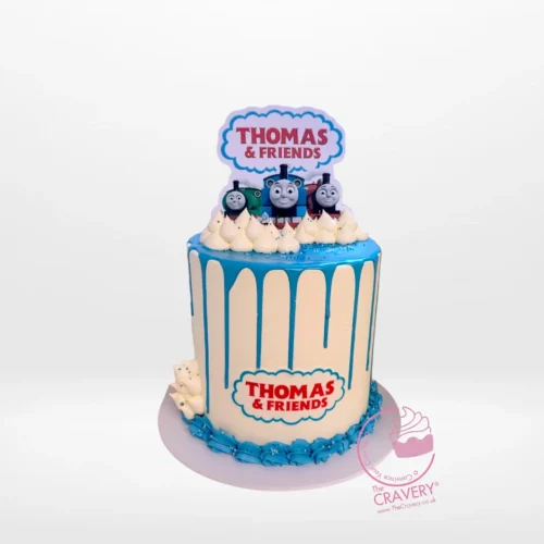 Thomas the Tank Engine Birthday Cake – A fun and colorful cake featuring Thomas the Tank Engine, perfect for kids’ birthdays in Birmingham.