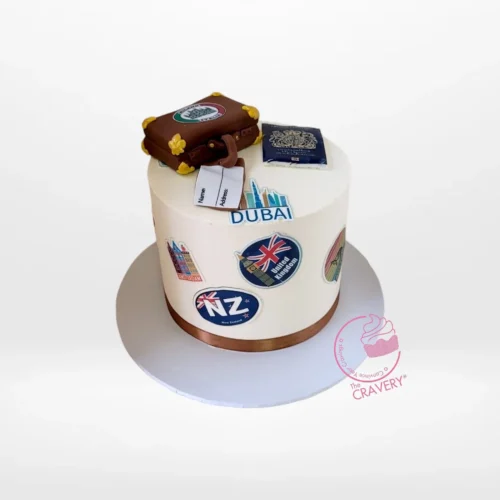 Travel Cake from Cravery's Birthday Cake Birmingham City Centre Delivery Service