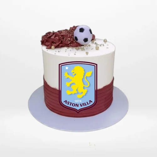 Aston Villa Cake from birthday cakes Birmingham – A winning celebration for fans of Aston Villa FC.