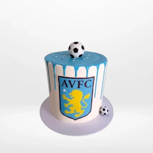 Aston Villa Drip Cake from Cravery's cake shop Birmingham – A stylish cake to celebrate your Aston Villa pride.Aston Villa Drip Cake from Cravery's cake shop Birmingham – A stylish cake to celebrate your Aston Villa pride.