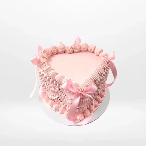 Decorated Heart Cake from best bakery Birmingham – A stunning centerpiece for your special occasion.