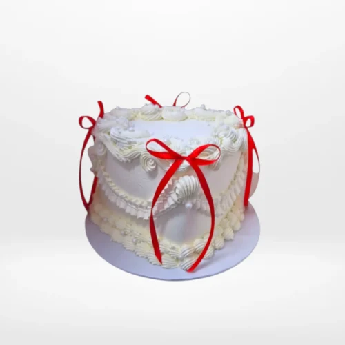 Heart Birthday Cake from Cravery's cake shop Walsall – A sweet, indulgent celebration of love and sweetness.