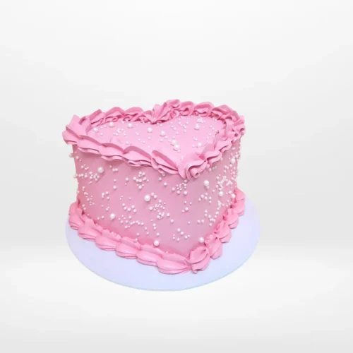 Heart Cake Cake from Cravery's cake shop Birmingham city centre – A symbol of love and indulgence.
