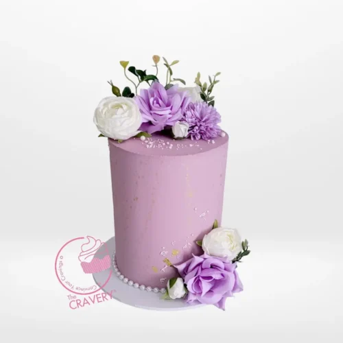 Lilac Cake – An elegant, lilac-themed cake perfect for birthdays and celebrations in Birmingham.