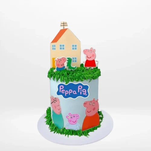 Peppapig Cake Pastel from Carvery's birthday cakes Solihull selections – A delightful, pastel Peppa Pig cake for your special occasion.