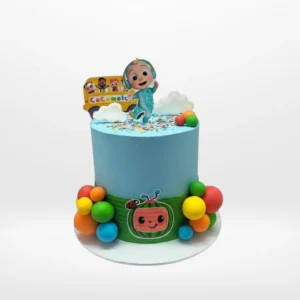2nd Birthday Cocomelon Cake from Cravery’s Cake Shop Solihull. A fun and colourful cake for a memorable celebration.