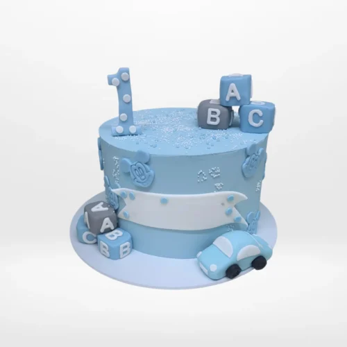 1rst Birthday Cake by The Cravery, handcrafted celebration cake from our Sutton Coldfield bakery.