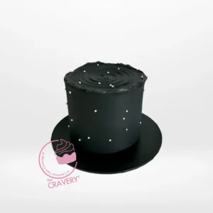 Black Cake from Cravery's cake Solihull collections – A luxurious indulgence for any celebration.