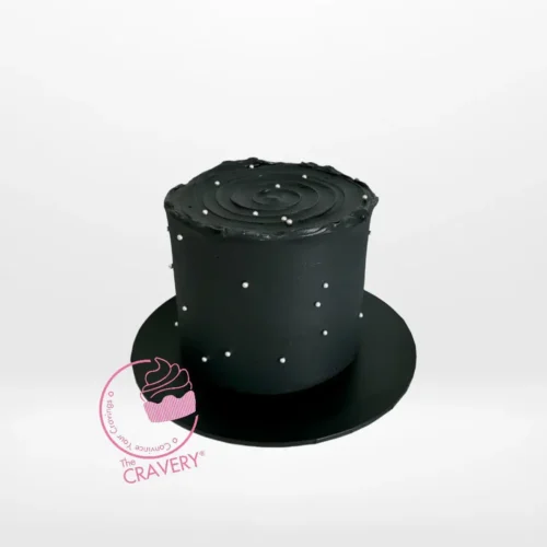 Black Cake from Cravery's cake Solihull collections – A luxurious indulgence for any celebration.