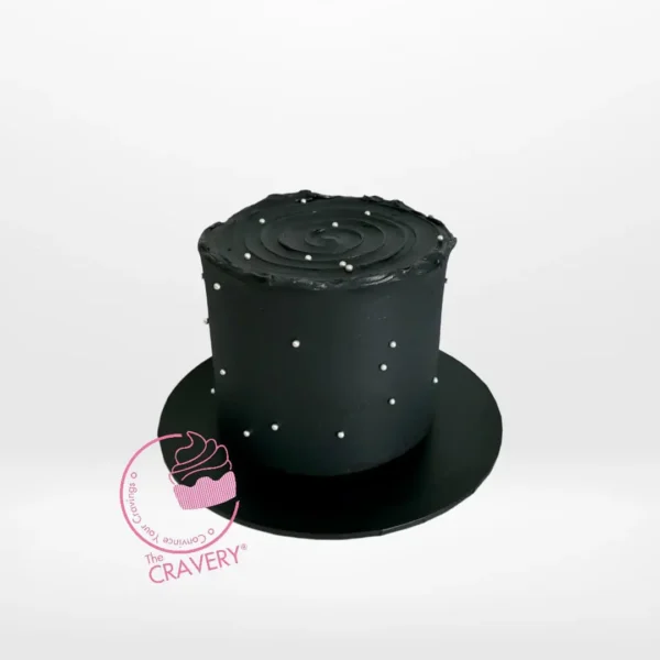 Black Cake from Cravery's cake Solihull collections – A luxurious indulgence for any celebration.