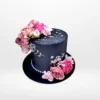 The Cravery's Black and Pink Cake – A bold and elegant creation from Cravery's cake shop Birmingham city centre.