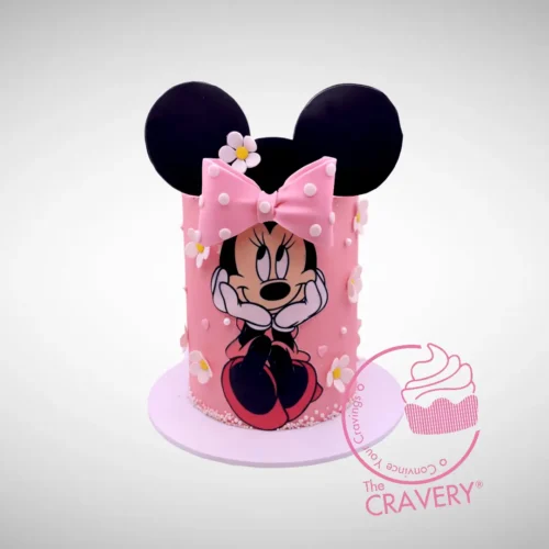 Cake with Minnie Mouse from Cravery's Birthday Cakes Delivered Birmingham Service. A charming, magical cake for any celebration.