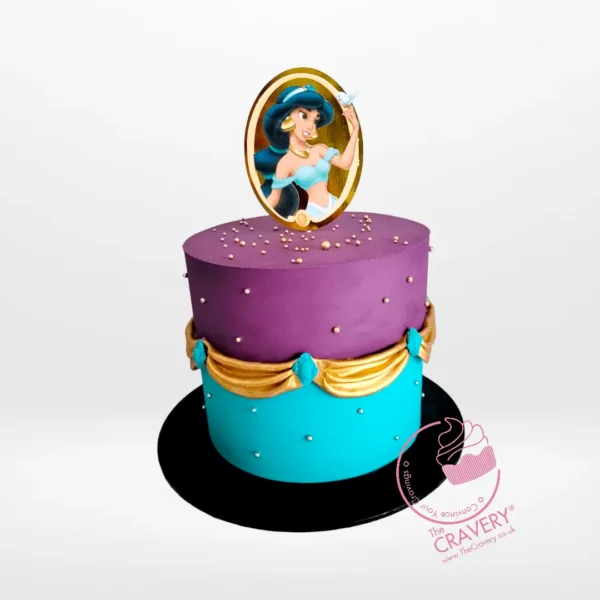 Jasmine Aladdin Cake – A magical, Aladdin-inspired cake from Cravery cake Solihull service.