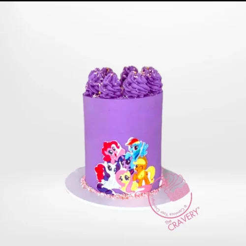 My Little Pony Birthday Cake from Cravery Cake Makers Birmingham. A whimsical cake featuring beloved characters from the My Little Pony world.