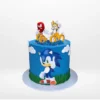 Sonic Birthday Cake from Cravery Cake Shop Birmingham. A delicious and fun cake for Sonic the Hedgehog fans.
