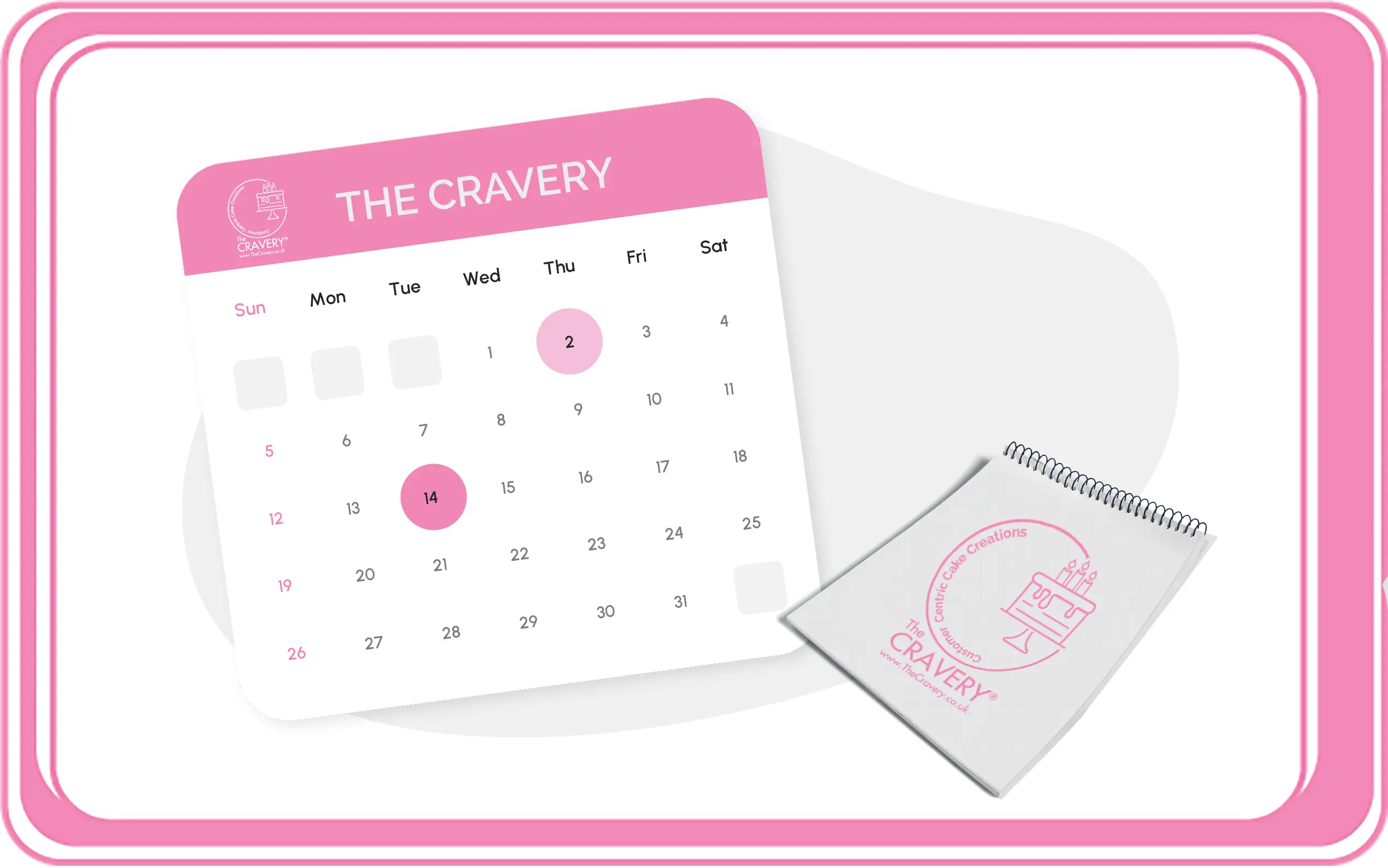 A selection of artistic cakes from The Cravery's cake Birmingham collection