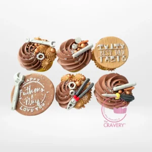 Fathers Day Cupcakes by The Cravery, handcrafted Birmingham cupcakes for dads.