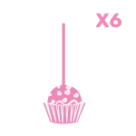 Box of six small cake pops handcrafted by The Cravery in Birmingham