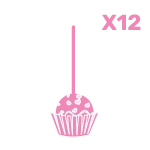 Box of twelve medium cake pops handcrafted by The Cravery in Birmingham