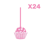 Box of 24 large cake pops handcrafted by The Cravery in Birmingham