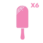 Box of six small cakesicles handcrafted by The Cravery in Birmingham