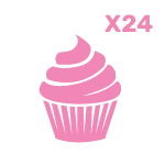 Box of twenty four large cupcakes handcrafted by The Cravery in Birmingham