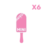 Box of six small mini cakesicles handcrafted by The Cravery in Birmingham