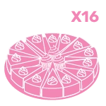 Large cake pizza with 16 slices, handcrafted by The Cravery in Birmingham