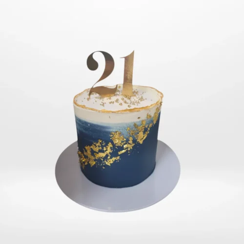 21st Birthday Cake with flowers and fan design, cake shop Witton Road