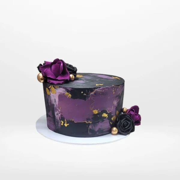 60th Birthday Cake from Cravery’s cake shop Smethwick, elegant and perfect for milestone celebrations.