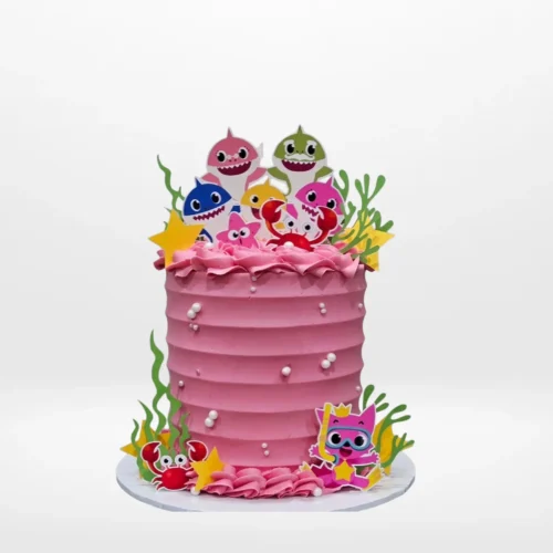 BabyShark Cake with Swirls from The Cravery