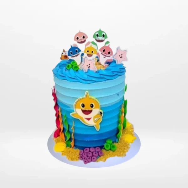 Babyshark Waves Cake from Cravery’s best cake shop Birmingham