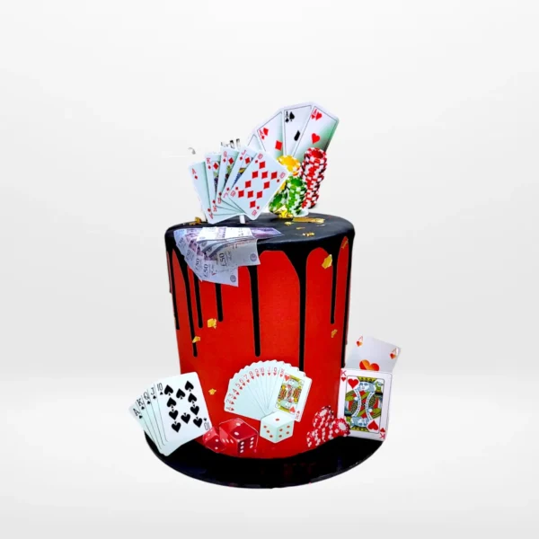 Casino Cake from Cravery’s birthday cakes Birmingham