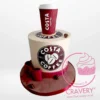 Costa Coffee Cake from Cravery’s cake shop in Birmingham