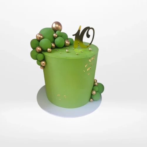 Lime and Coconut Cake, tropical buttercream design from cake shop Erdington